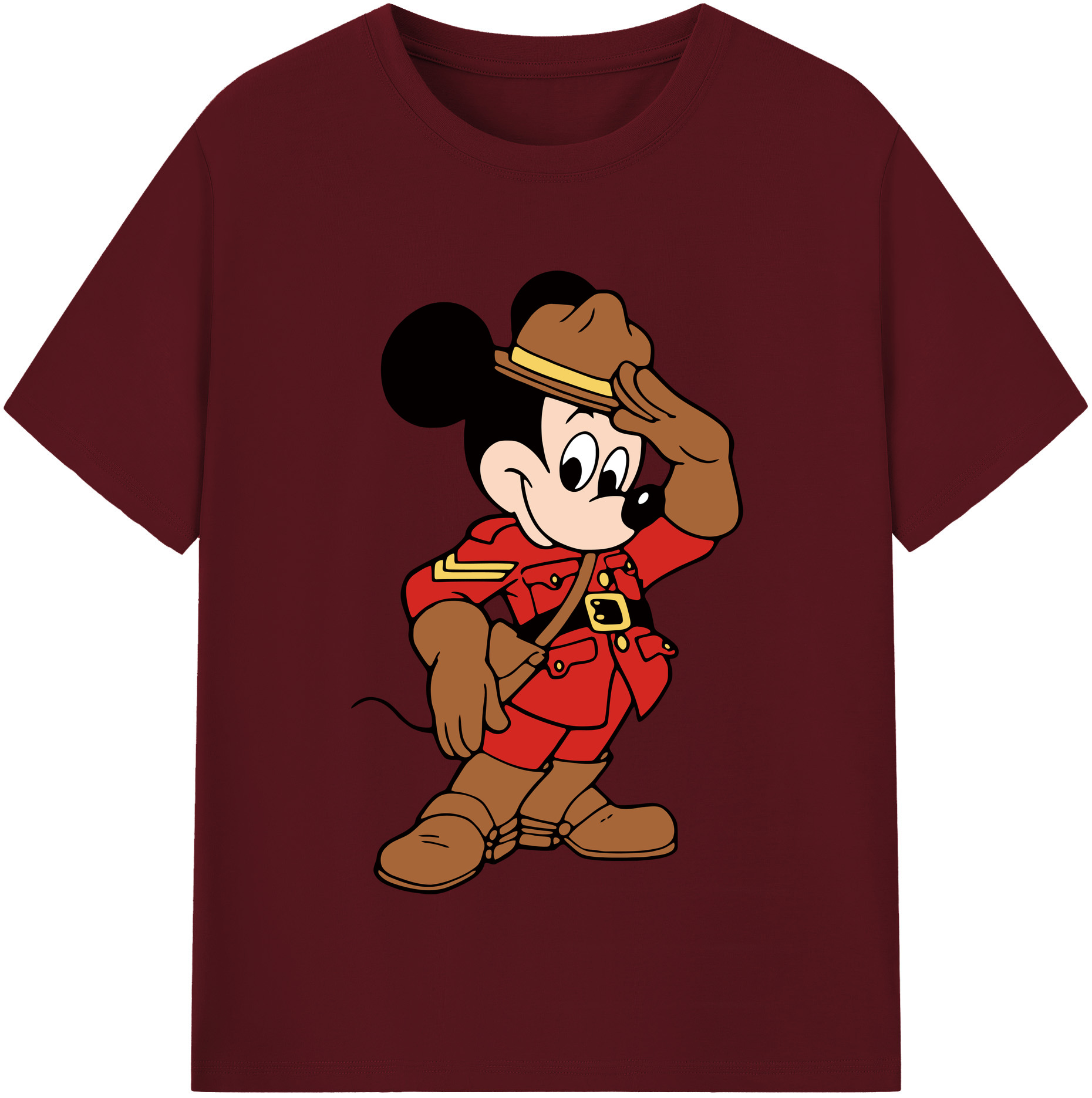 （画像用） ミッキーマウス Mickey Mouse 綿100％半袖Tシャツ（フロントプリント）